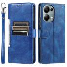 For OPPO Reno13 Pro Simple 6-Card Wallet Leather Phone Case(Blue) - 2