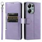 For OPPO Reno13 Pro Simple 6-Card Wallet Leather Phone Case(Purple) - 2