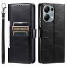 For OPPO Reno13 Pro Simple 6-Card Wallet Leather Phone Case(Black) - 2