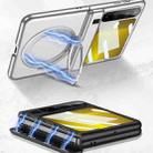 For Huawei Pura X GKK Ultra-thin Full Cover Magnetic Folding Hinge Phone Case with Rotating Bracket(Black) - 3