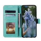 For Sony Xperia 1 VII Totem Flower Embossed Leather Phone Case with Lanyard(Green) - 3