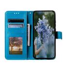 For Sony Xperia 1 VII Totem Flower Embossed Leather Phone Case with Lanyard(Blue) - 3