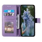 For Sony Xperia 1 VII Totem Flower Embossed Leather Phone Case with Lanyard(Purple) - 3