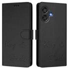 For Coolpad Cool 40i Smile Embossing RFID Leather Phone Case(Black) - 2