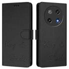 For Coolpad C16 Smile Embossing RFID Leather Phone Case(Black) - 2