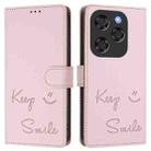 For Coolpad X100 Smile Embossing RFID Leather Phone Case(Pink) - 2