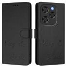 For Coolpad X100 Smile Embossing RFID Leather Phone Case(Black) - 2