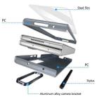 For Samsung Galaxy Z Fold3 5G Integrated Skin Feel Lens Folding Holder Pen Slot Shockproof Phone Case with Pen(Grey) - 3