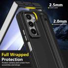 For Samsung Galaxy Z Fold5 5G Integrated Skin Feel Lens Folding Holder Pen Slot Shockproof Phone Case with Pen(Black) - 4