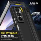 For Samsung Galaxy Z Fold6 5G Integrated Skin Feel Lens Folding Holder Pen Slot Shockproof Phone Case with Pen(Black) - 4