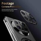 For Huawei Mate X6 Metal Folding Holder Hinge MagSafe Leather Shockproof Phone Case(Black) - 3