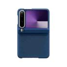 For Huawei Pura X Mars Series Nanofiber Center Shaft Phone Case(Blue) - 1