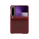 For Huawei Pura X Mars Series Nanofiber Center Shaft Phone Case(Red) - 1