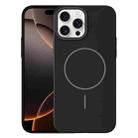 For iPhone 16 Pro Max Thin Circle PC Injection MagSafe Phone Case(Black) - 1