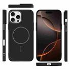 For iPhone 16 Pro Max Thin Circle PC Injection MagSafe Phone Case(Black) - 3
