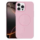 For iPhone 16 Pro Max Thin Circle PC Injection MagSafe Phone Case(Cherry Pink) - 1
