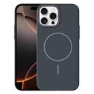 For iPhone 16 Pro Thin Circle PC Injection MagSafe Phone Case(Carbon Grey) - 1