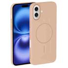 For iPhone 16 Plus Thin Circle PC Injection MagSafe Phone Case(Desert Gold) - 2