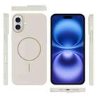 For iPhone 16 Thin Circle PC Injection MagSafe Phone Case(Rock Beige) - 3