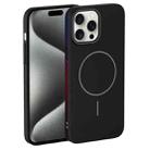 For iPhone 15 Pro Max Thin Circle PC Injection MagSafe Phone Case(Black) - 2
