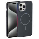 For iPhone 15 Pro Max Thin Circle PC Injection MagSafe Phone Case(Carbon Grey) - 2