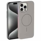 For iPhone 15 Pro Max Thin Circle PC Injection MagSafe Phone Case(Titanium Gray) - 2