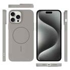 For iPhone 15 Pro Max Thin Circle PC Injection MagSafe Phone Case(Titanium Gray) - 3