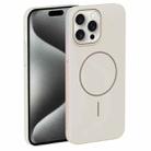 For iPhone 15 Pro Max Thin Circle PC Injection MagSafe Phone Case(Rock Beige) - 2