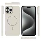 For iPhone 15 Pro Max Thin Circle PC Injection MagSafe Phone Case(Rock Beige) - 3