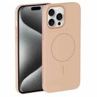 For iPhone 15 Pro Max Thin Circle PC Injection MagSafe Phone Case(Desert Gold) - 2