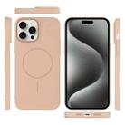 For iPhone 15 Pro Max Thin Circle PC Injection MagSafe Phone Case(Desert Gold) - 3