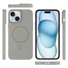 For iPhone 15 Plus Thin Circle PC Injection MagSafe Phone Case(Titanium Gray) - 3