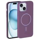 For iPhone 15 Plus Thin Circle PC Injection MagSafe Phone Case(Sunset Purple) - 2