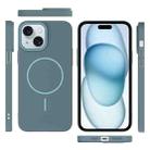 For iPhone 15 Thin Circle PC Injection MagSafe Phone Case(Ocean Blue) - 3
