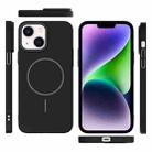 For iPhone 14 Plus Thin Circle PC Injection MagSafe Phone Case(Black) - 3