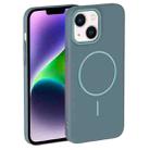 For iPhone 14 Plus Thin Circle PC Injection MagSafe Phone Case(Ocean Blue) - 2