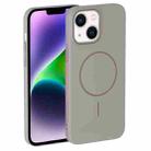 For iPhone 14 Thin Circle PC Injection MagSafe Phone Case(Titanium Gray) - 2