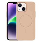 For iPhone 14 Thin Circle PC Injection MagSafe Phone Case(Desert Gold) - 1