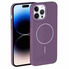 For iPhone 14 Pro Thin Circle PC Injection MagSafe Phone Case(Sunset Purple) - 2