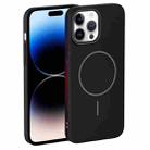 For iPhone 14 Pro Max Thin Circle PC Injection MagSafe Phone Case(Black) - 2