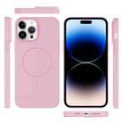 For iPhone 14 Pro Max Thin Circle PC Injection MagSafe Phone Case(Cherry Pink) - 3