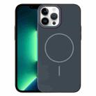 For iPhone 13 Pro Max Thin Circle PC Injection MagSafe Phone Case(Carbon Grey) - 1