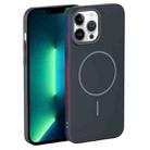 For iPhone 13 Pro Max Thin Circle PC Injection MagSafe Phone Case(Carbon Grey) - 2