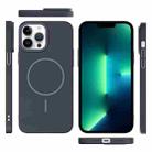 For iPhone 13 Pro Max Thin Circle PC Injection MagSafe Phone Case(Carbon Grey) - 3