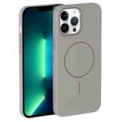 For iPhone 13 Pro Max Thin Circle PC Injection MagSafe Phone Case(Titanium Gray) - 2