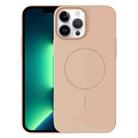 For iPhone 13 Pro Max Thin Circle PC Injection MagSafe Phone Case(Desert Gold) - 1