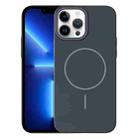 For iPhone 13 Pro Thin Circle PC Injection MagSafe Phone Case(Carbon Grey) - 1