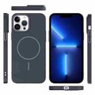 For iPhone 13 Pro Thin Circle PC Injection MagSafe Phone Case(Carbon Grey) - 3