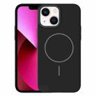 For iPhone 13 Thin Circle PC Injection MagSafe Phone Case(Black) - 1