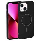 For iPhone 13 Thin Circle PC Injection MagSafe Phone Case(Black) - 2